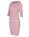 GloryStar Women's Casual Fitted long Sleeve Pullover Pocket Knee Length Sweatshirt Hoodie Dress
