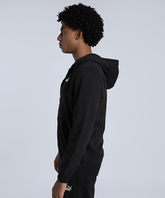 Ess No. 1 Logo Full-Zip Hoodie FL, Giacche di Sudore Uomo, PUMA Black,