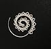 Womens Ethnic Gypsy Swirl Hoop Earrings Bohemia Jewelry