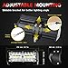 AUZKIN 7 Inches LED Light Bar Submersible driving lights 240W 24000lm LED Pods Spot Flood Combo Beam Off Road lights fog lights for Truck Trailer Pickup Boat Car SUV ATV RV Jeep,2Pcsthumb 4