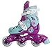 PlayWheels Disney Frozen Glitter Kids Convertible 2-in-1 Skates - Junior Size 6-9