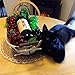 SENREAL 6 Bunches Artificial Grape Fake Grapes with Vines Lifelike Fruit Decorative for Kitchen Party Pub Home Cabinet Ornament(36 kernels)