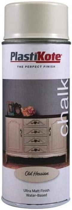 PlastiKote Chalk Finish Spray Old Hessian 400ml, 400 ml (Pack of 1)