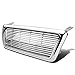 Ford F150 11th Gen ABS Plastic Billet Style Front Upper Grille (Chrome)