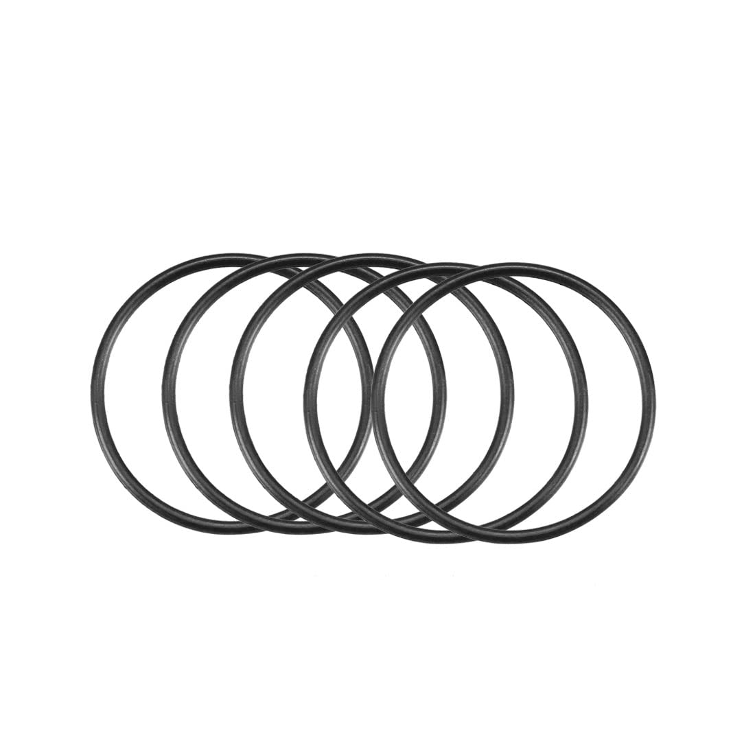 Sourcingmap Nitrile Rubber O-Rings, 20mm OD 18mm ID 1mm Width, Metric Sealing Gasket, Pack of 50