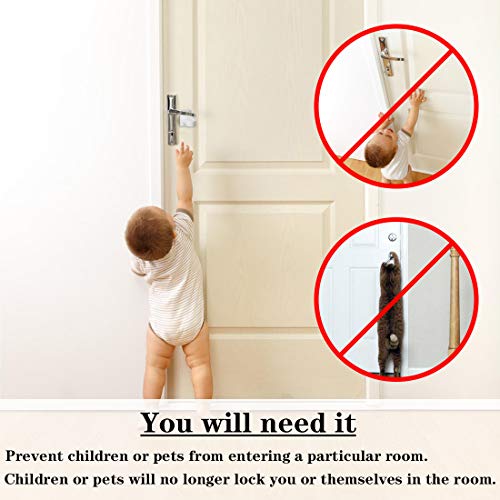 Door Lever Lock Baby Proofing Door handle Lock,Childproofing Door Knob Lock,Adhesive Door Handle Simple Install No Tools Needed (4 pack) - Thumbnail 4