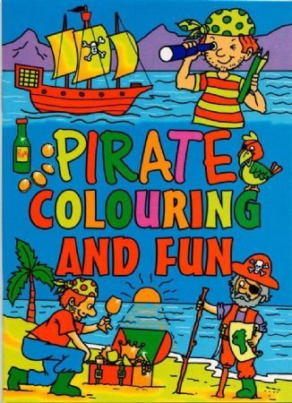 10 Mini Pirate Colouring Books A6 - 10 Girl or Boys Party Bag Fillers PTY