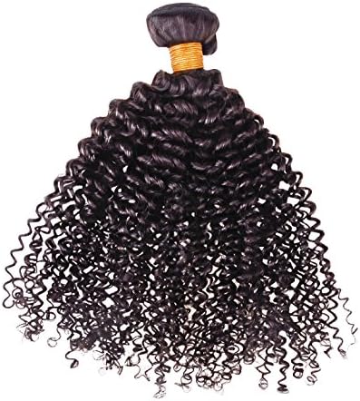 UTPO Brazilian Unprocessed Grade 5A Tight Curly Virgin Hair Weft Weave 100% Human Hair Extensions Bundle Natural Black 8" to 30" (26 inches)