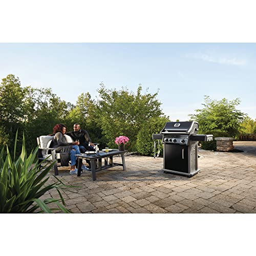 Napoleon Rogue 425 BBQ Grill, Black, Natural Gas R425SBNK1OB With Three Burners and Range