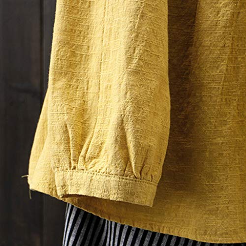 GOWOM Sexy Tops for Women Clothes for Women Kimonos for Women Womens Kimono Women Kimono Womens Kimonos Women Kimonos Womens Kimono White Kimono Cardigans for Women (Yellow,X-Large)