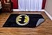 DC Comics Batman Emblem 48'' x 72'' Rug - Batman Logo - Black Background & Yellow Mark - Officially Licensed - Super Soft & Thick Surface - 100% Polyester