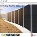BOUYA 4ft x 50ft Black Heavy Duty for Chain-Link Fence Privacy Screen Commercial Outdoor Shade Windscreen Mesh Fabric with Brass Gromment 160 GSM 88% Blockage UV, 4' x 50',