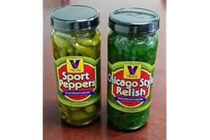 VIENNA BEEF Vienna Chicago Style Relish (12 oz.), Sport Pepper (12oz.) Pack of 2