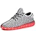 Joansam 7 Colors LED Luminous Unisex Sneakers Men & Women USB Charging Light Colorful Glowing Leisure Flashing Shoes Sprot Shoes JSSG07-38