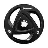 GYMENIST Premium Olympic Rubber Coated Metal Weight