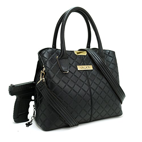 Valkri Juno Concealed Carry Crossbody Gun Purse Locking Handbag with