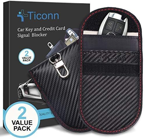 TICONN 2PK Faraday Bag for Key Fob, Faraday Cage