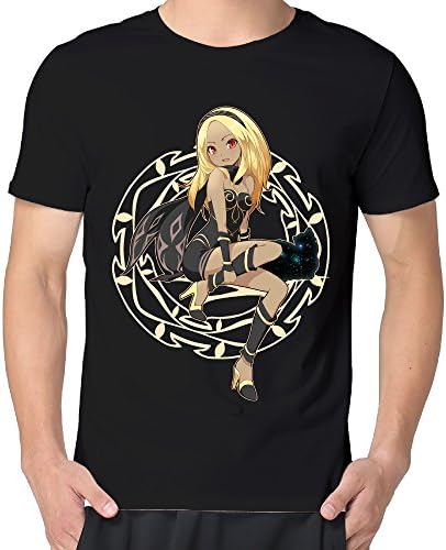 Gravity Rush Gravity Daze Kitten Screen Print Graphic Man Short Sleeve Vintage Crew Neck T-shirts
