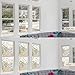 rabbitgoo Window Privacy Film Rainbow Film Decorative Window Sticker, 3D Static Stained Glass Cling Tint for Home Heat Control Non-Adhesive, 23.6 X 70.8 inches