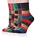 Color City Women's Vintage Style Thick Wool Warm Winter Socks 5 -Pack