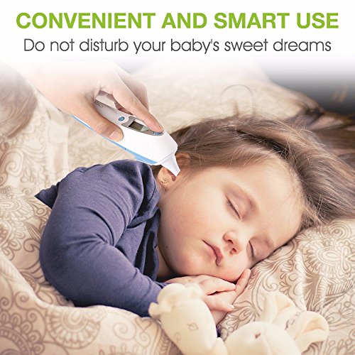 Ear Thermometer, Cozzine Medical Infrared Digital Ear Thermometer Suitable For Baby, Infant, Kids, Toddler and Adults with FDA and CE approved.(Battery Included) - Thumbnail 2
