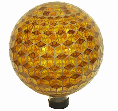 Echo Valley 8217 10" Diamond Mosaic Gazing Globe, Auburn - Thumbnail 2