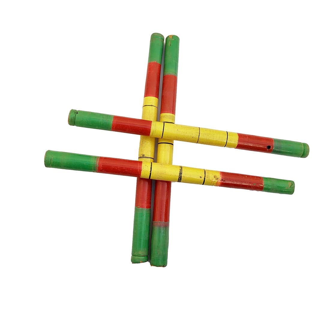 Photo 1 of Craftsofindia® 2 pcs (1 Pair) Dandiya/Dandia Sticks for Gujarati Garba Dance (Makes Sound)- Wooden Stick for Navaratri Festival Ocassion