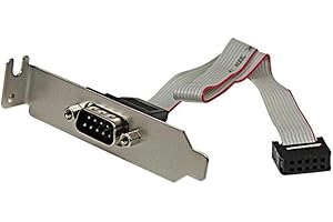 StarTech.com 9 Pin Serial Male to 10 Pin Motherboard Header LP Slot Plate - Serial Panel - DB-9 (M) to 10 pin IDC (F) - 9.1 i