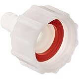 Dixon TCF73 Nylon Tuff-Lite Fitting, Short Shank Coupling, 3/4" GHT Female x 3/8" Hose ID Barbed