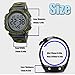 Men's Digital Sports Watch LED Military 50M Waterproof Watches Outdoor Electronic Army Alarm Stopwatch Green