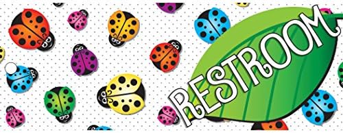 Ashley Productions Ladybugs Double-Sided Large Restroom Pass