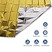 GPS 4-Pack Extra Large Emergency Mylar Blanket 84″ X 52″ -Gold/Silver Space Blanket: Designed for NASA – Essentials for Outdoors, Hiking, Survival, Marathons or First Aidthumb 1