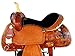 15 16 Western Show Floral Cross Tooled Leather Horse Barrel Racing Saddle TACK Set (16 Inch)thumb 2