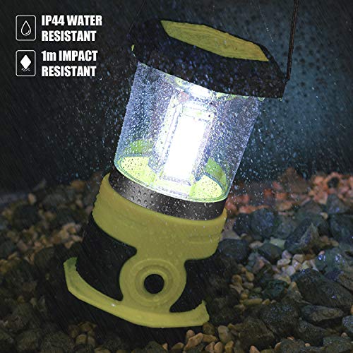 LED Camping Lantern, COB Battery Lantern 4D Batteries Included 1800LM