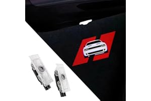 UUAKARIN 2 PCS Car Door Logo Lights Compatible for Challenger 2015-present Courtesy LED Ghost Shadow Light Projector Lamps Accessories (red Double line)