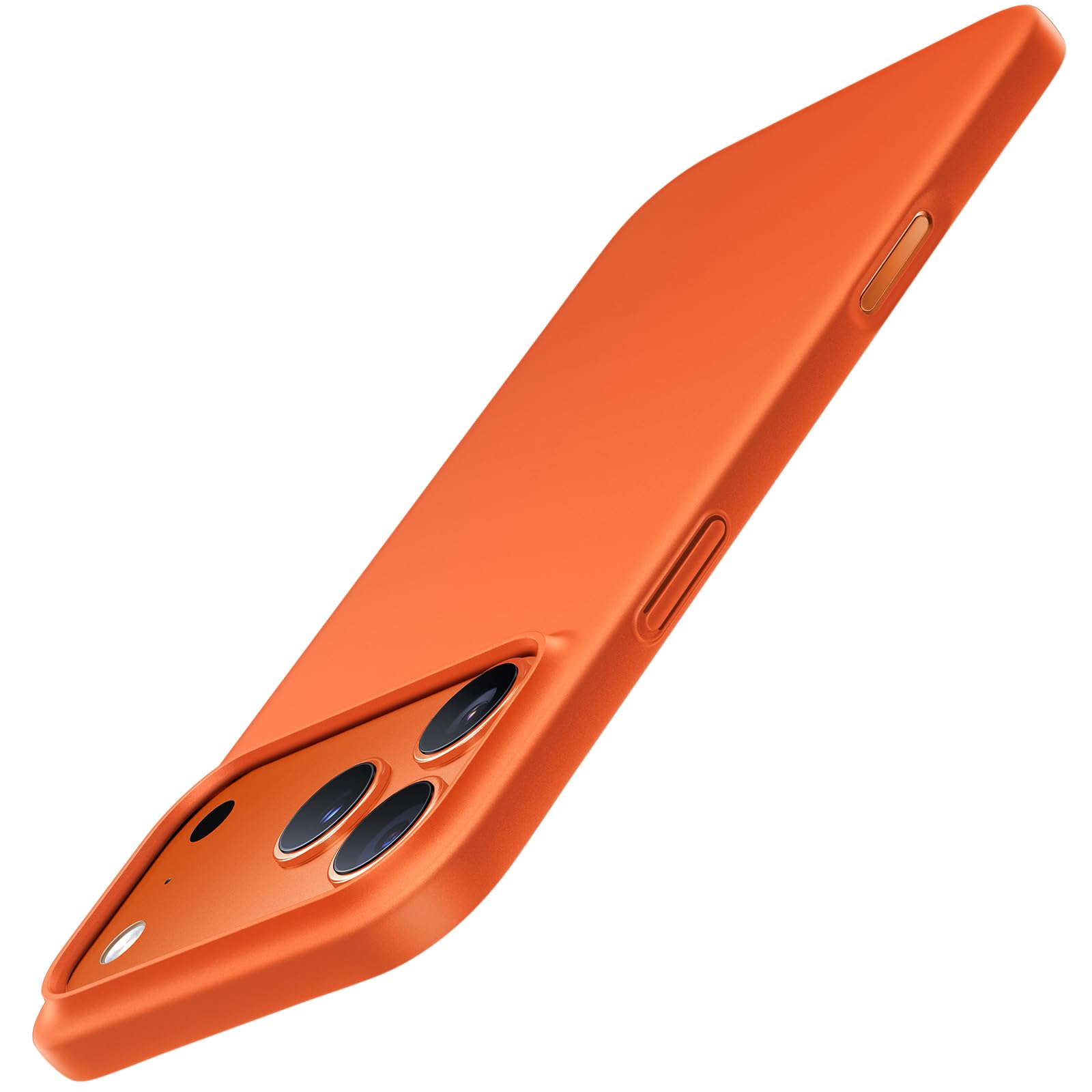 Photo 1 of TORRAS for iPhone 17 Pro Case, Slim Fit, Ultra Thin Lightweight Minimal Design, Secure Grip & Silky Touch, Anti-Scratch Hard PC Cover for iPhone 17 Pro Phone Case 6.3in, OriginFit, Cosmic Orange