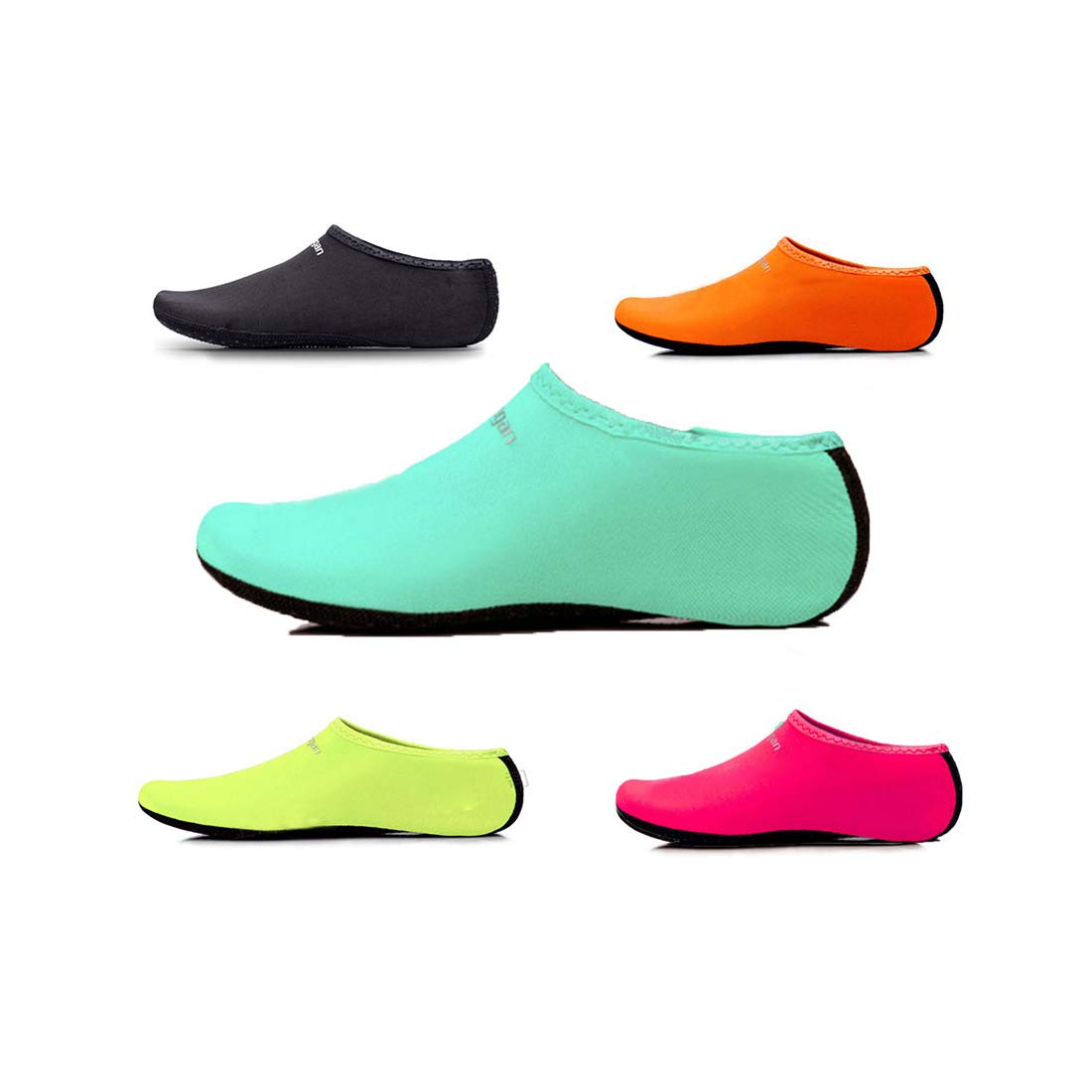 Uncle Paul Water Socks - Blue Adult Indoor Sock Barefoot Beach Surf Diving Home Slipper Pool Yoga Socks for Men Women Large EU 37-38