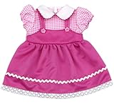 ebuddy Cute Pink Color Dress Doll Clothes for 16 Inch (35-40cm) High Simulation Baby