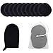 Reusable Makeup Removing Pads and Microfiber Face Cleansing Gloves -|Reusable Cotton Rounds, Laundry bag & 1 Black Makeup Remover Mitts | Little Footprint (Black)