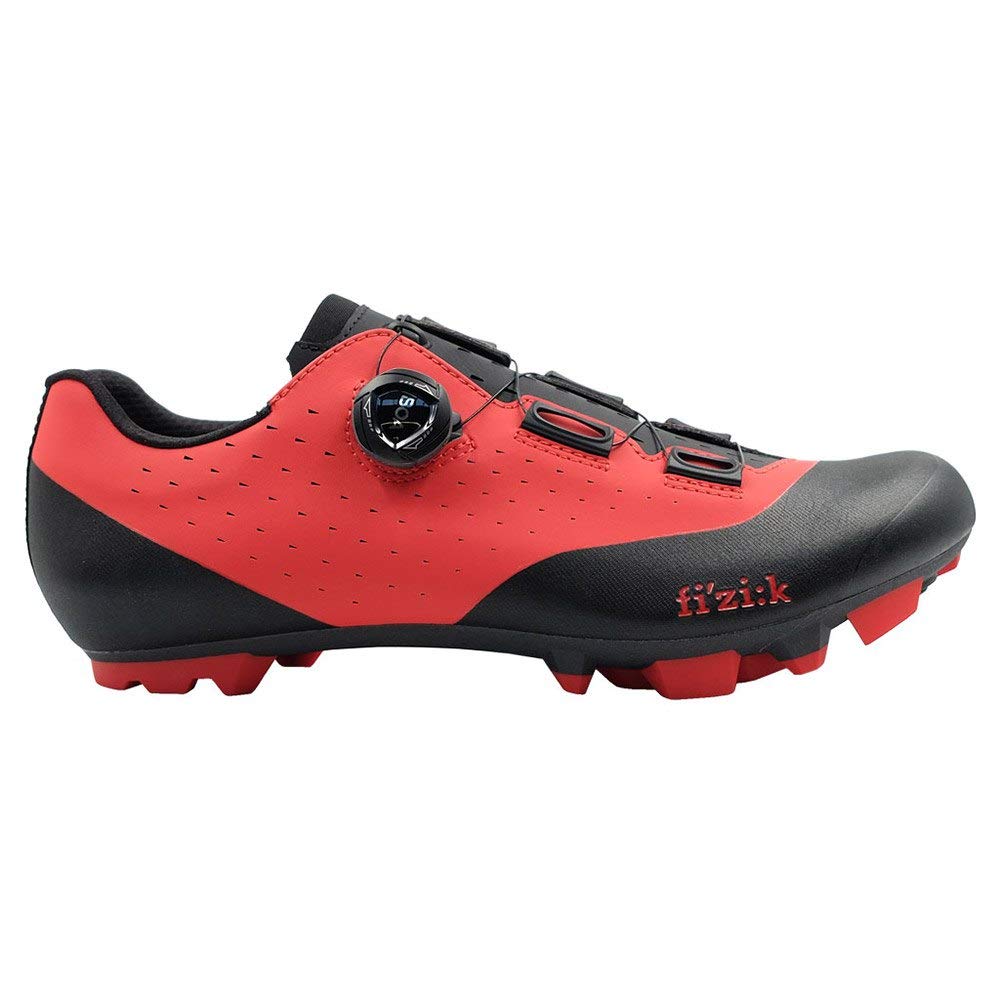 Fizik Vento Overcurve X3,Off-Road Gravel Boa Shoes, Red/Black, 9.5-10 Image