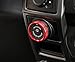 BORUIEN Red Trailer Switch Knob Ring Cover Frame Trim for Ford F150 XLT 2016 2017