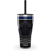 Tervis Traveler NHL Toronto Maple Leafs - Night Game Triple Walled Insulated Tumbler Travel Cup Keeps Drinks Cold & Hot, 30oz with Straw Lid, Stainless Steel