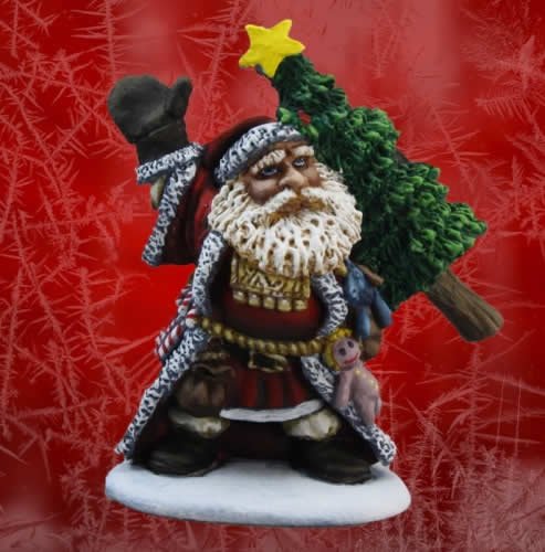 Santa Dwarf Miniature Unpainted 01525 Reaper Miniatures