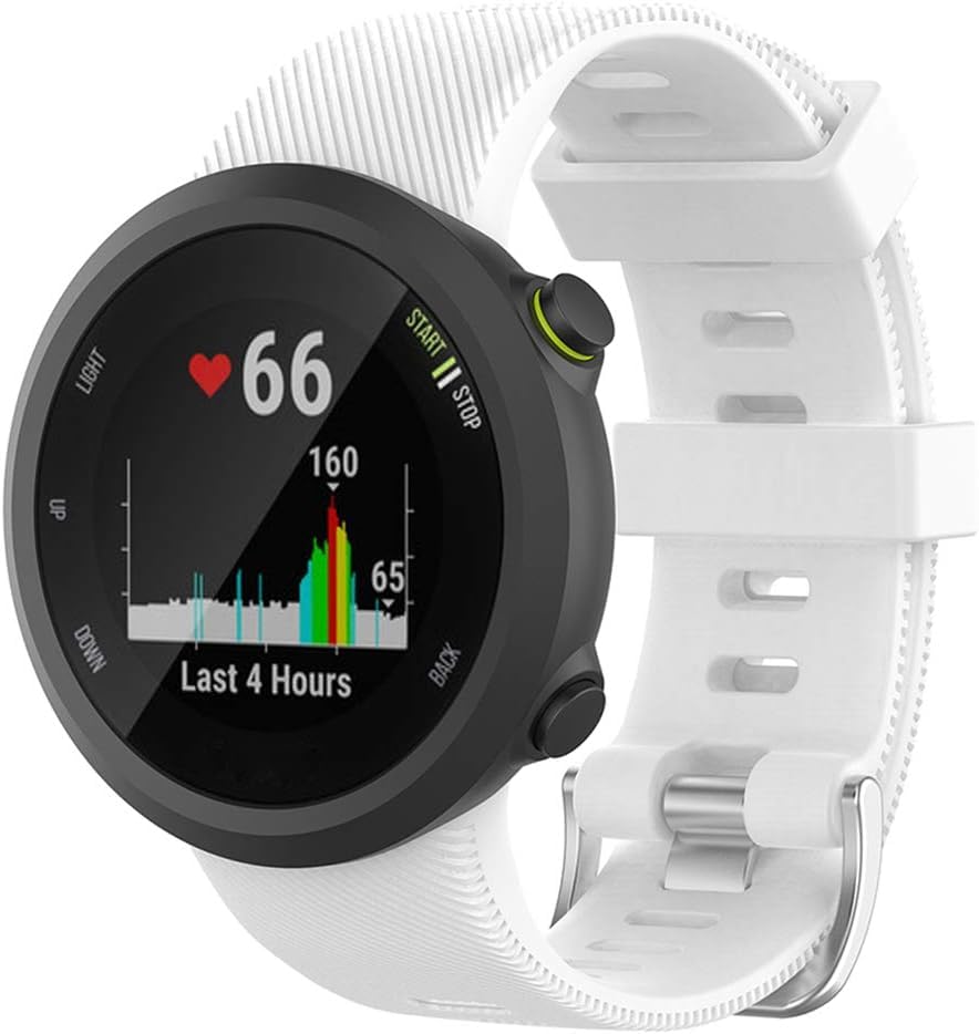 Bexido Strap Compatible with Garmin Forerunner 45/45S, Soft Silicone Sport Replacement Band Wristband Accessory Bracelet for Garmin Forerunner 45/45S