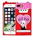 iPhone 7 Plus Cartoon Silicone Case,Lovely Animals Design 3D Cartoon Character Phone Bags Soft Rubber Cover for Apple iPhone 7 Plus