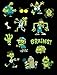 Peaceable Kingdom Glow in The Dark Stickers - Zombies - Art, Craft & Room Decoration