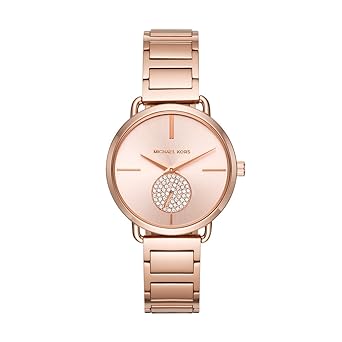 Analog Rose Gold Dial Women's Watch - MK3640