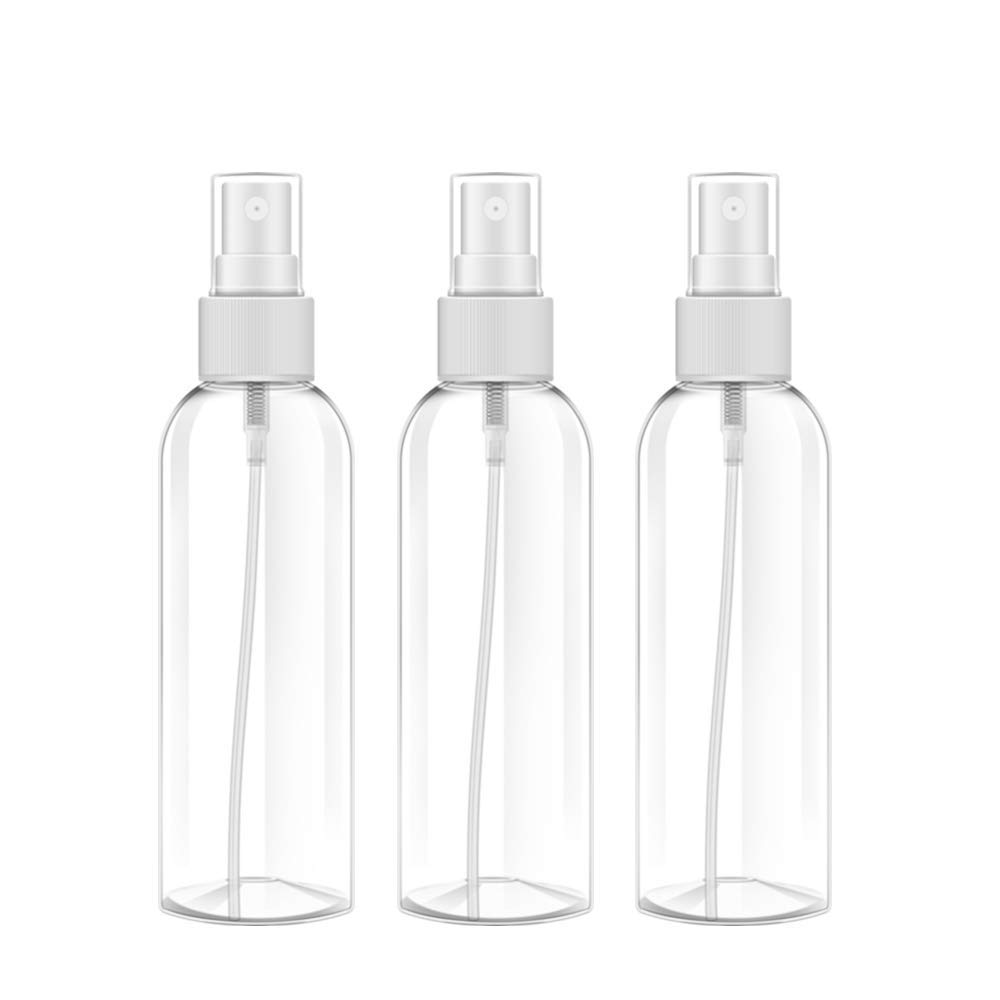 Spray Bottle Masqudo 3.4oz/100ml Clear Empty Fine Mist Plastic Mini Travel Bottle Set Spray Bottles for Essential Oils Perfumes Cleaning Products Aromatherapy (3Pack) : Beauty