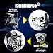 LED Light Bar Mounting Brackets, Rigidhrose 2pcs Universal Hood LED Work Light Bar Mount Bracket Clamp Holder for Jeep Truck Off Road Installed No Need Drilling