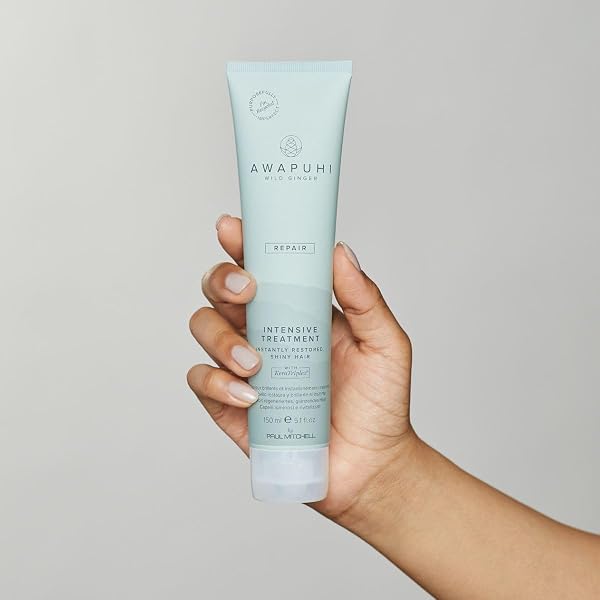 AWAPUHI WILD GINGER BY PAUL MITCHELL INTENSIVE TREATMENT, REBUILDS + REPAIRS, FOR DRY, DAMAGED + COLOR-TREATED HAIR, 5.1 FL. OZ.